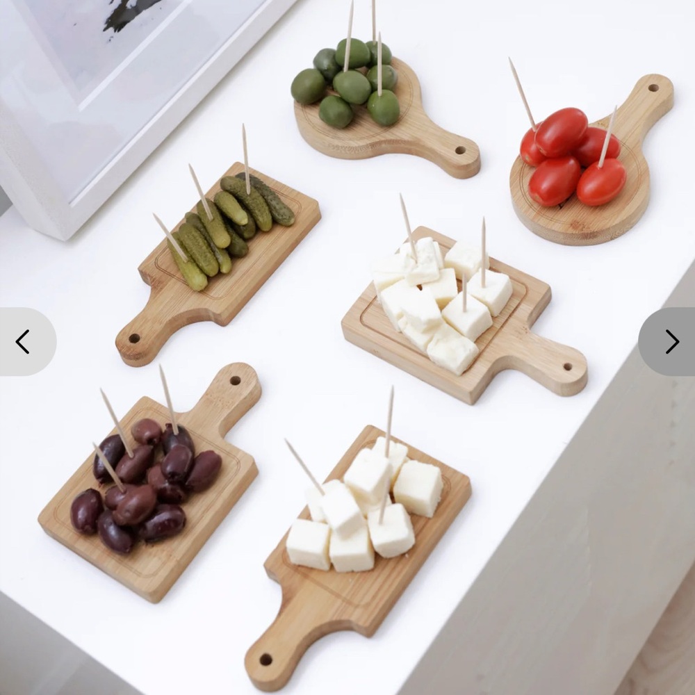 Mini Bamboo Cheese Boards Set